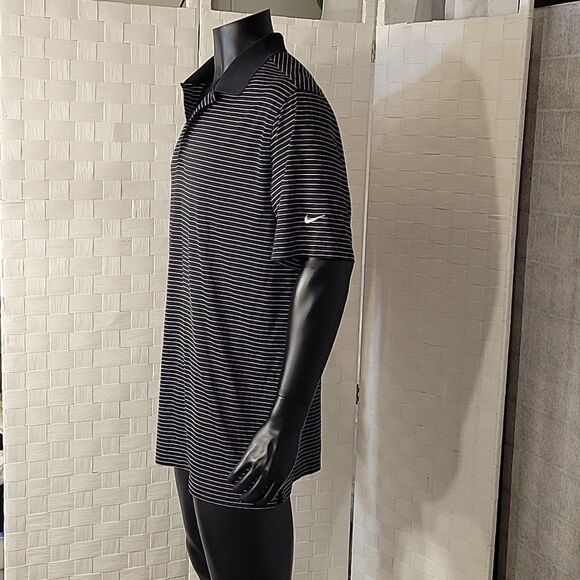 NIKE GOLF TOUR PERFORMANCE DRI-FIT STRIPED PIQUE POLO MEN'S SHIRT - Picture 5 of 16